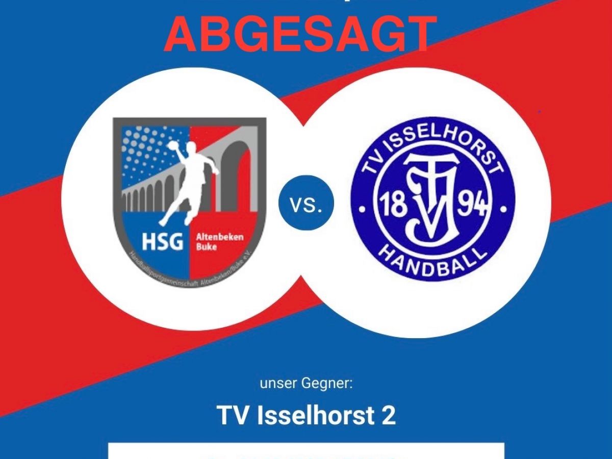 Home Heimspiele am Wochenende werden abgesagt